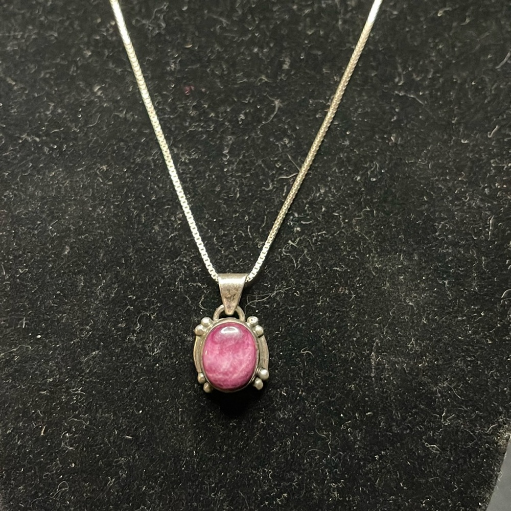 Purple Tourmaline Sterling Martin Necklace